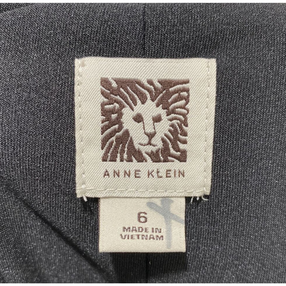 Anne Klein size 6 cocktail dress black scoop neck sleeveless classic sheath NEW - Picture 8 of 8